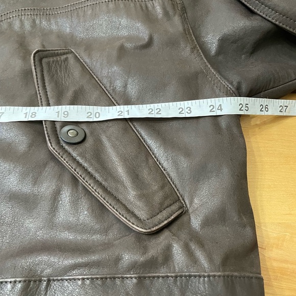 Towne From London Fog Leather Coat Mens Medium EUC! - Picture 10 of 11